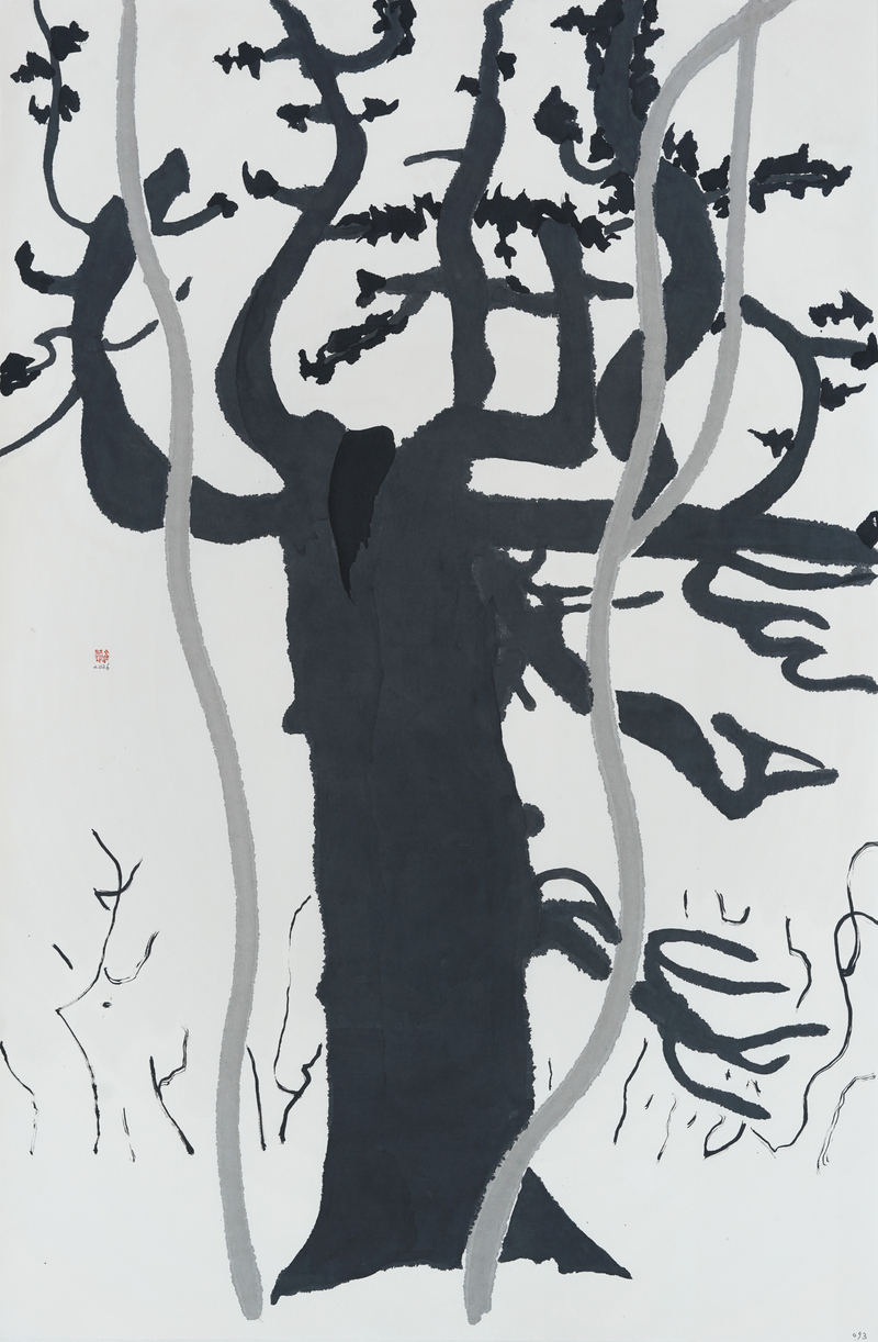 장병언, structure landscape 093, ink_on_paper, painting, 2026